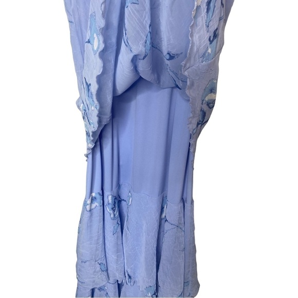 Flowy Lavender sleeveless tiered maxi sundress with scarf - Picture 8 of 8